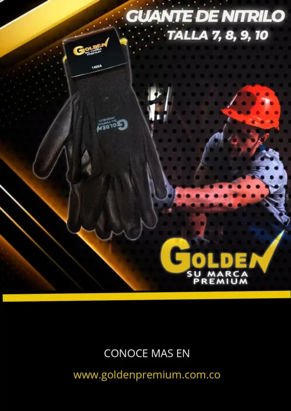 Guantes de Nitrilo talla 7, 8, 9 GOLDEN