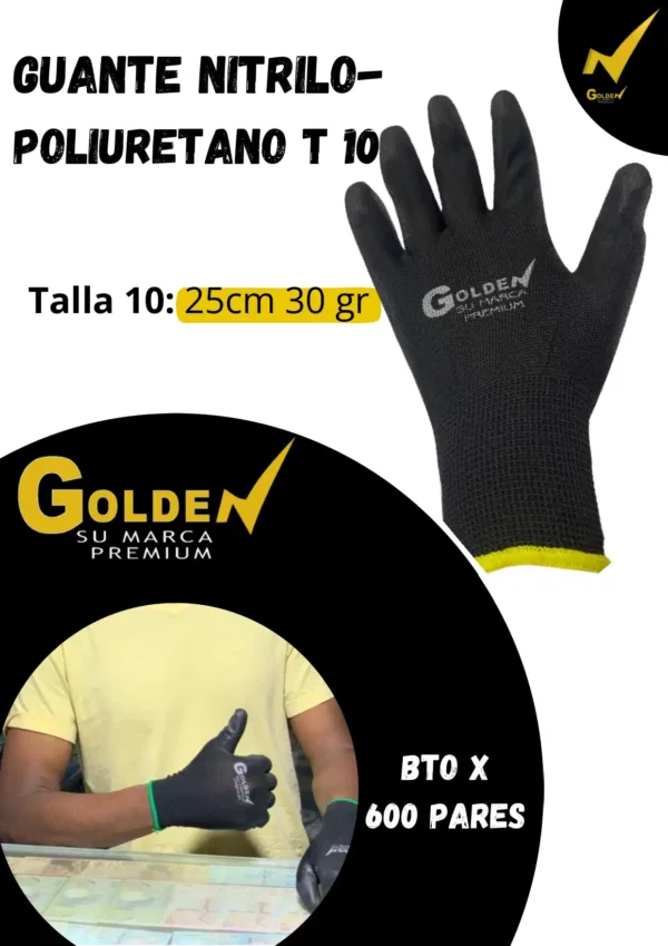 Guantes de Nitrilo talla 7, 8, 9 GOLDEN - Image 3