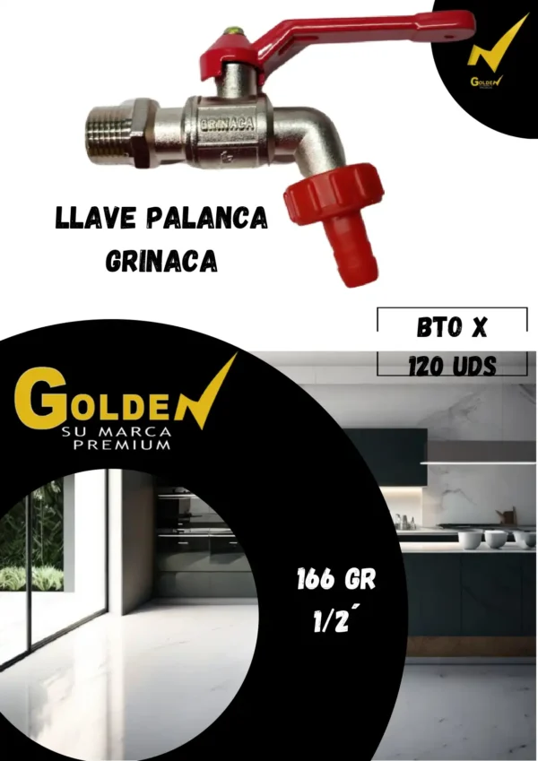 Llave Palanca Grinaca GOLDEN